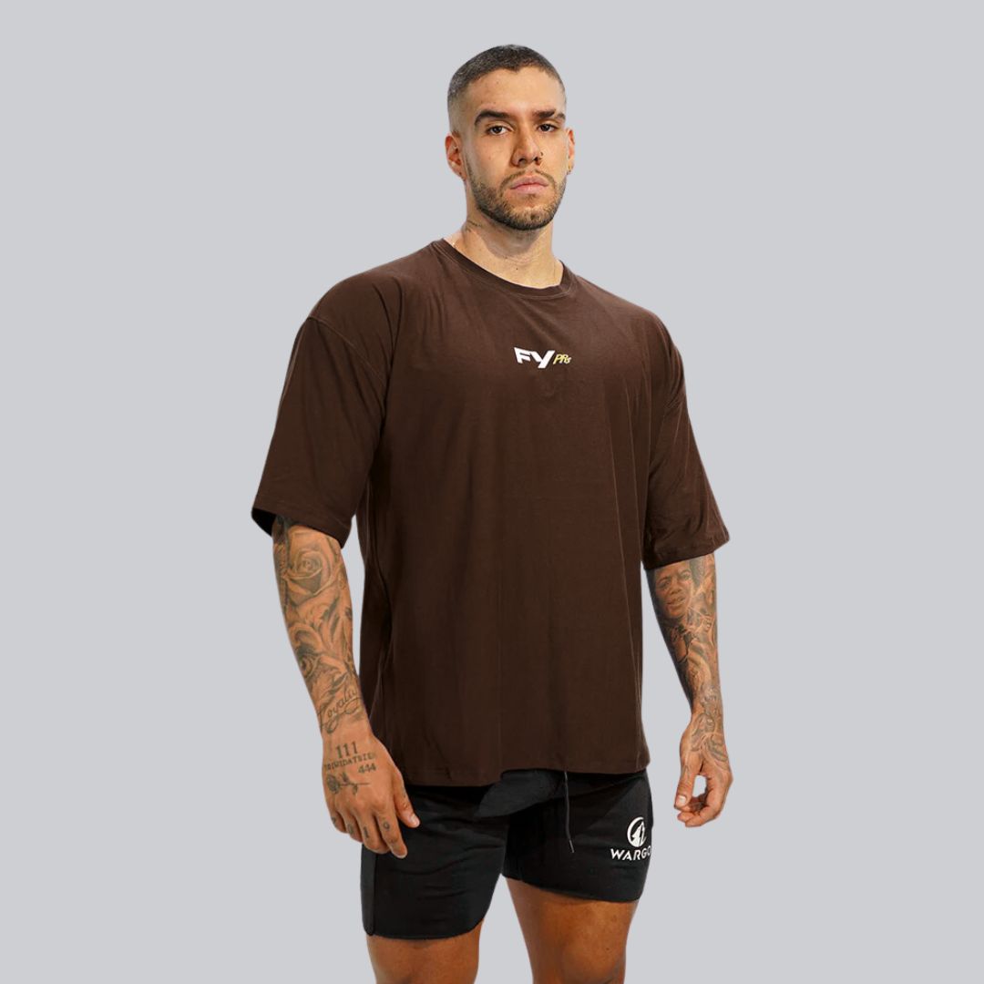CAMISETA OVERSIZE F*CK YOUR PRs - BROWN