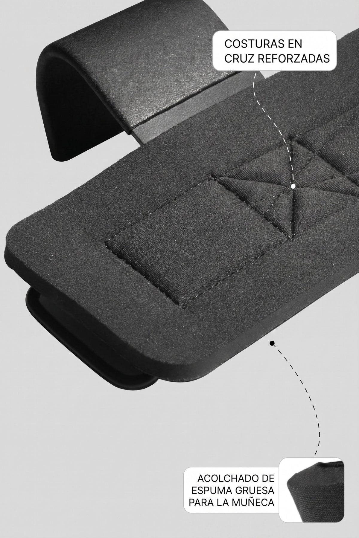 STRAPS GANCHO GYM HOOKS - NEGRO