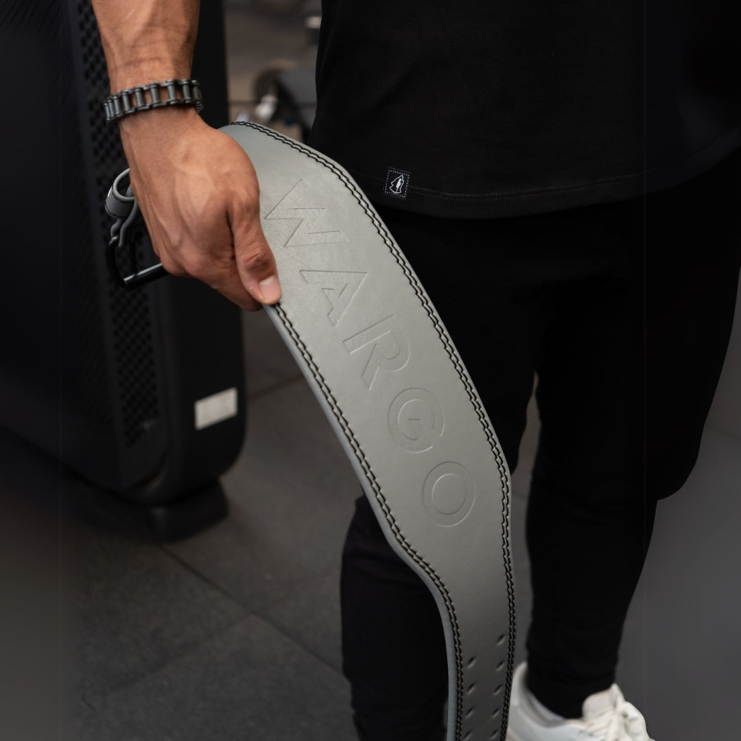 CINTURÓN PARA GYM MICRO FIBRA 5MM - GRAY