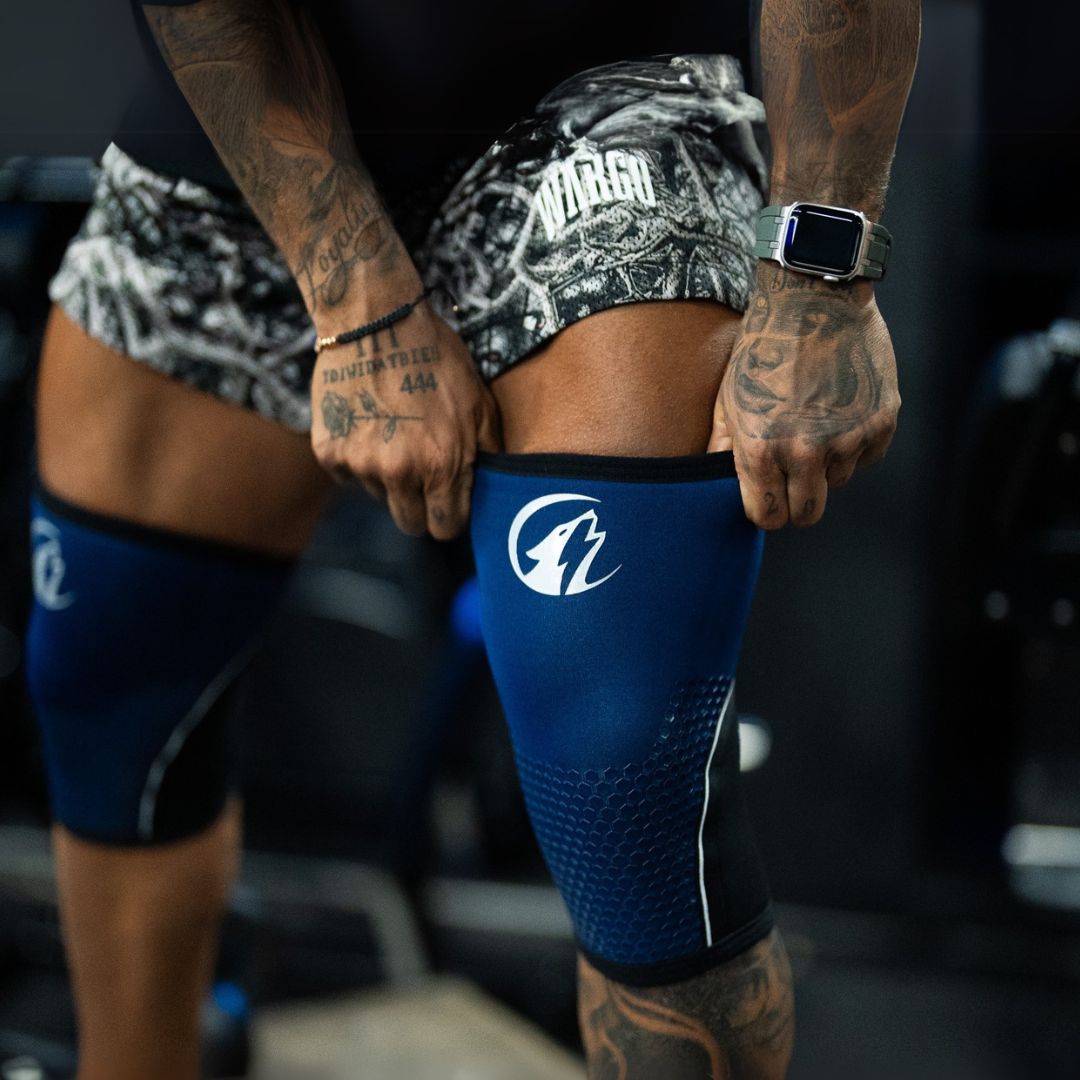 RODILLERAS 7 MM GYM PIXEL - AZUL NAVY