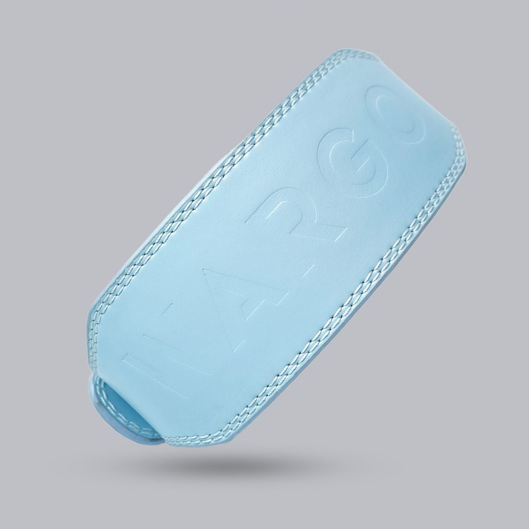 CINTURÓN PARA GYM MICRO FIBRA 5MM - SKY AZUL