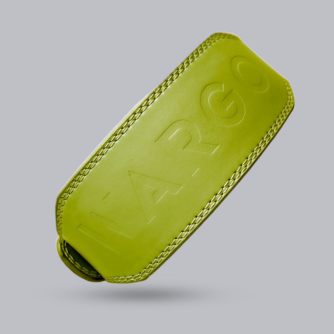 CINTURÓN PARA GYM MICRO FIBRA 5MM - VERDE MILITAR