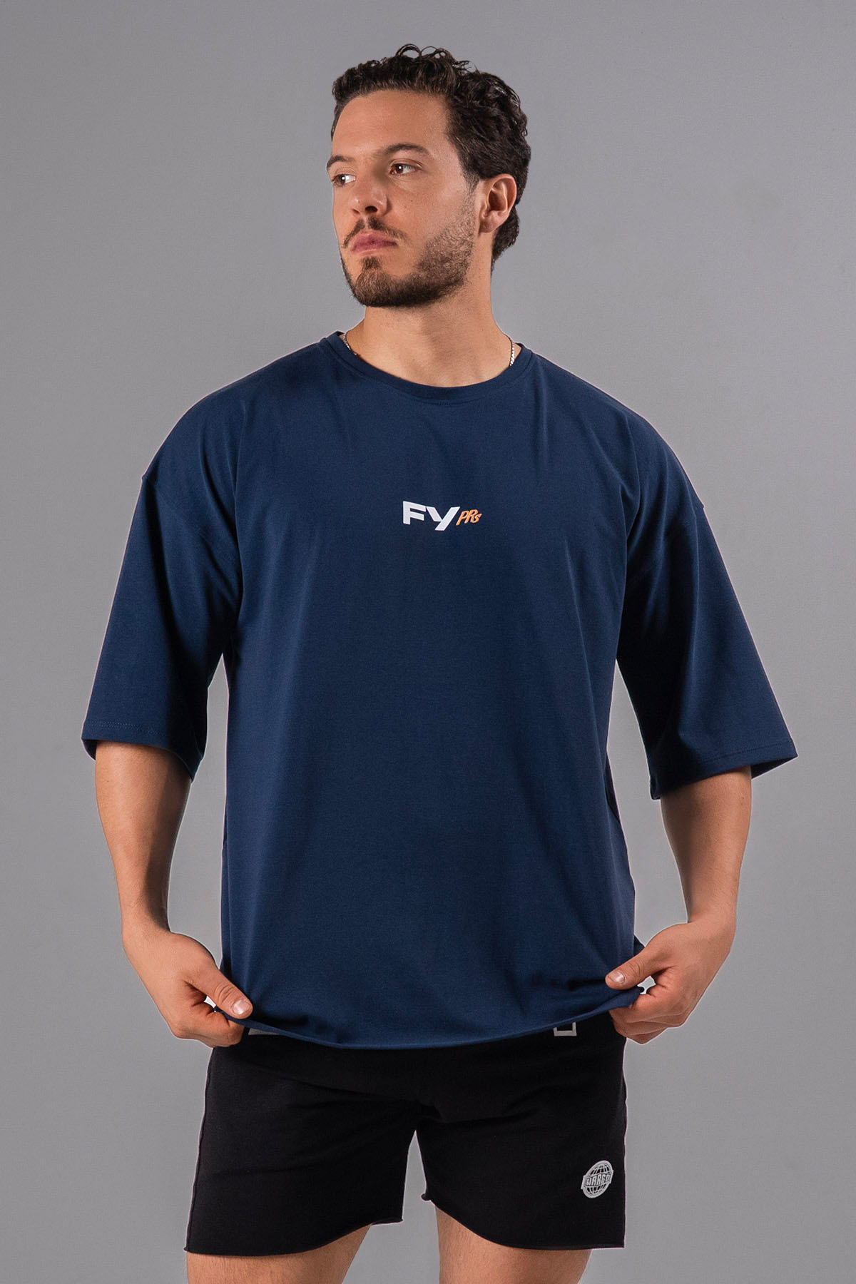 CAMISETA OVERSIZE F*CK YOUR PRs - BLUE NAVY