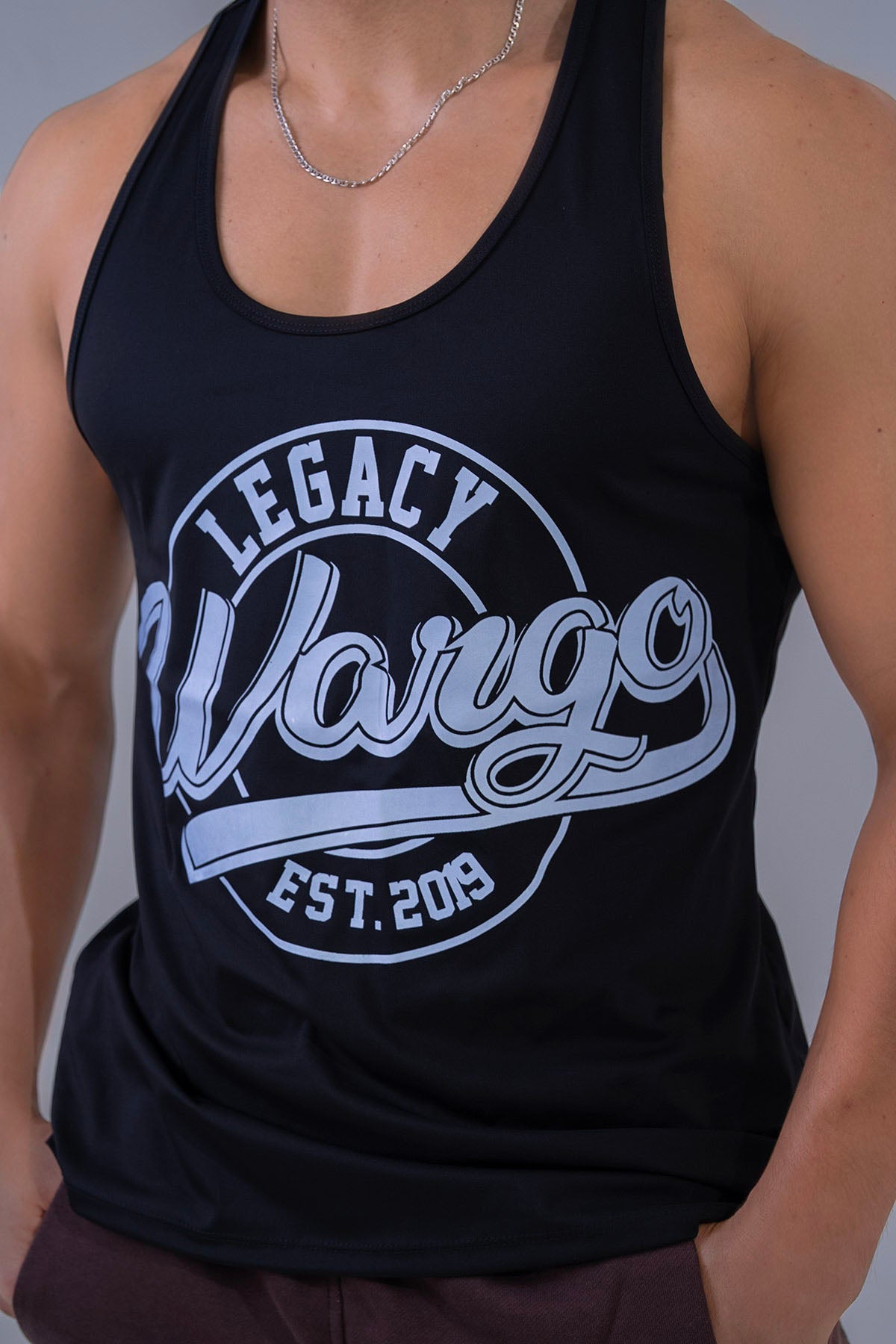 CAMISETAS STRINGER FRONTIER - NEGRO