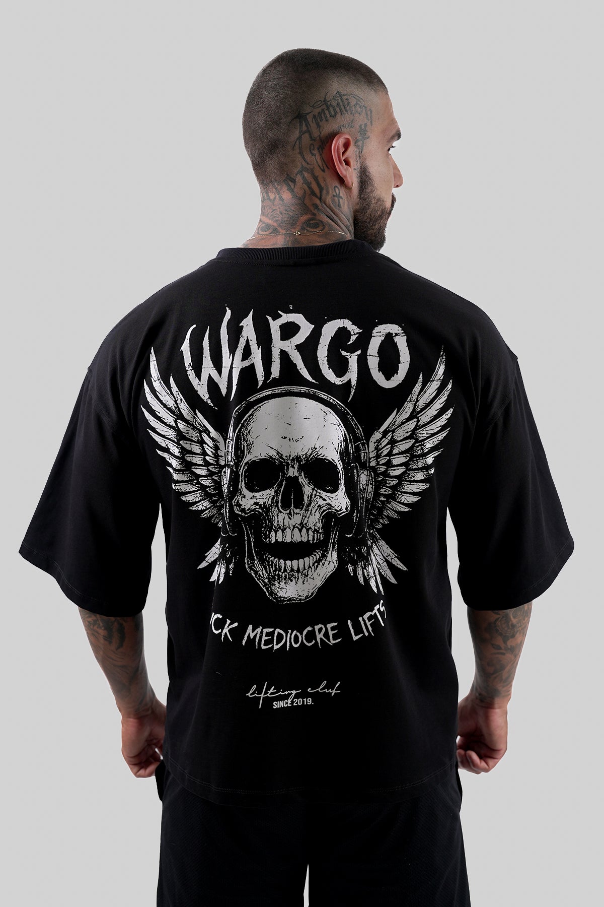 CAMISETA OVERSIZE CALAVERA 12/25 - NEGRO