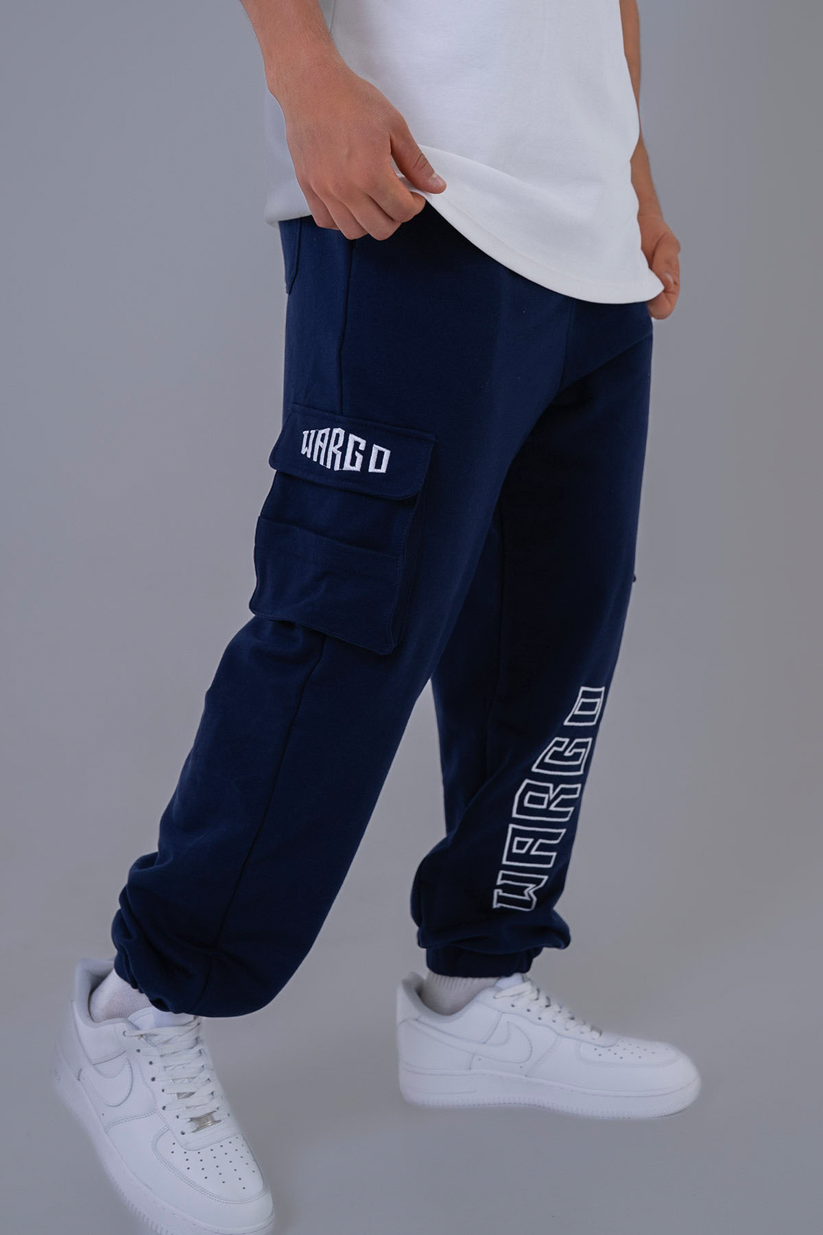 PANTALONE JOGGER CARGO HOMBRE FRONTIER - AZUL
