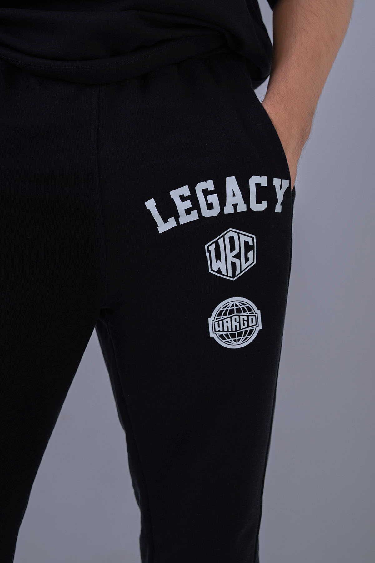PANTALONES JOGGER BAGGY HOMBRE LEGACY CREW - NEGRO