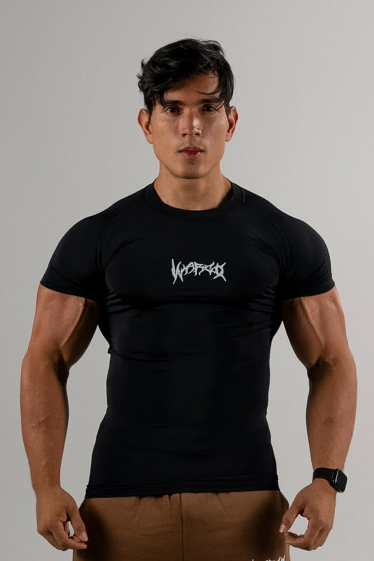 CAMISETA COMPRESIÓN ALPHA DROP - NEGRO