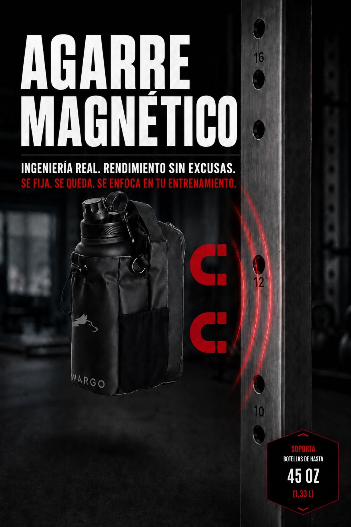BOLSA MAGNETICA DE GYM MAGBAG + SHAKER