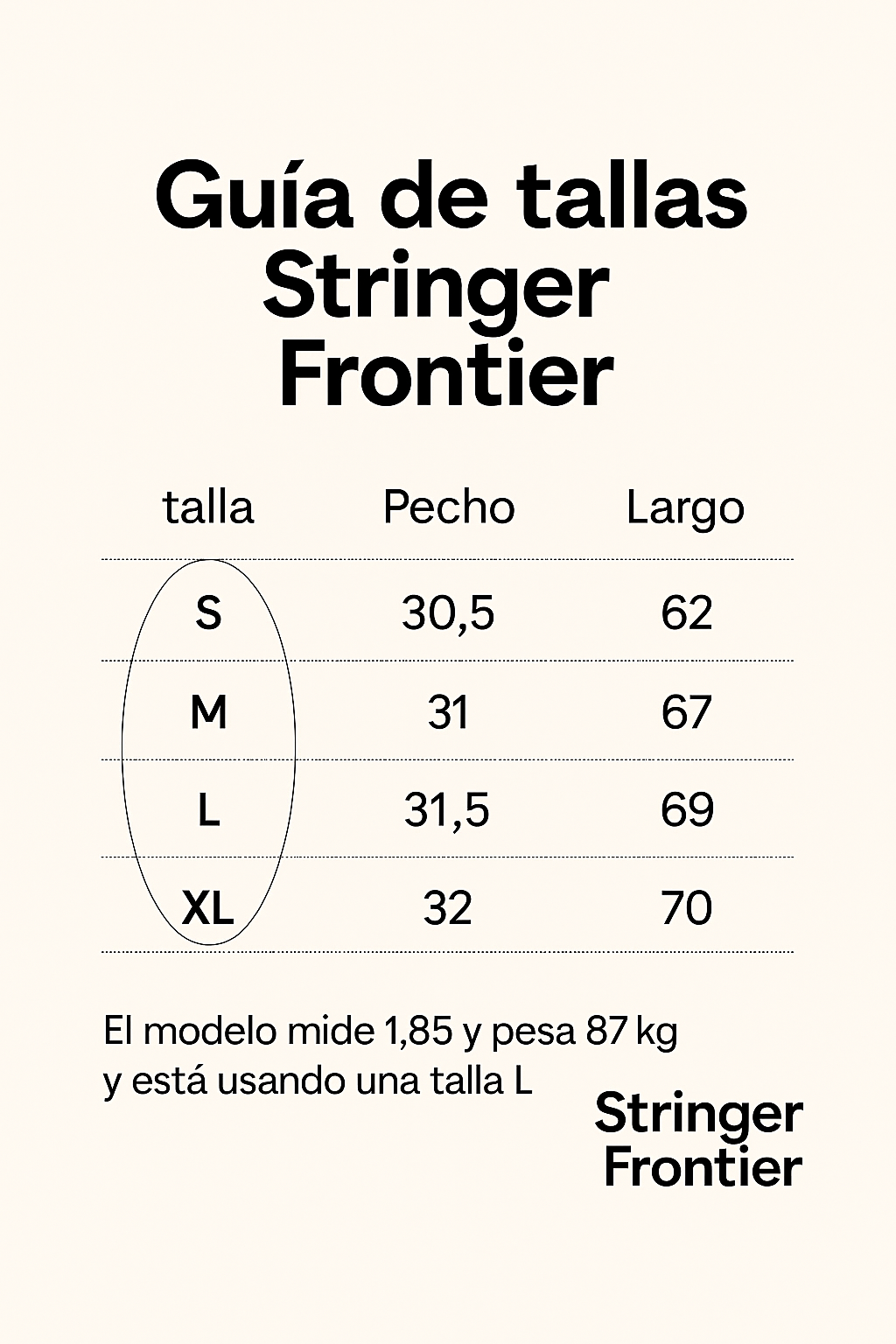 CAMISETAS STRINGER FRONTIER - NEGRO