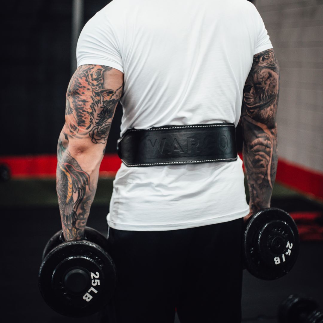 CINTURON CUERO 5MM GYM - ROJO