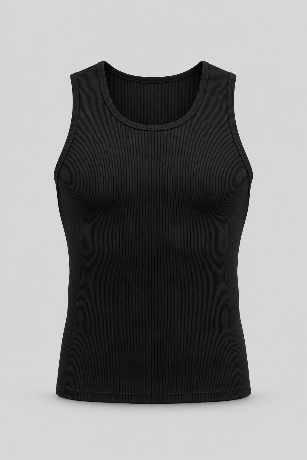 CAMISETA RIB TANK ESSENTIALS - NEGRO