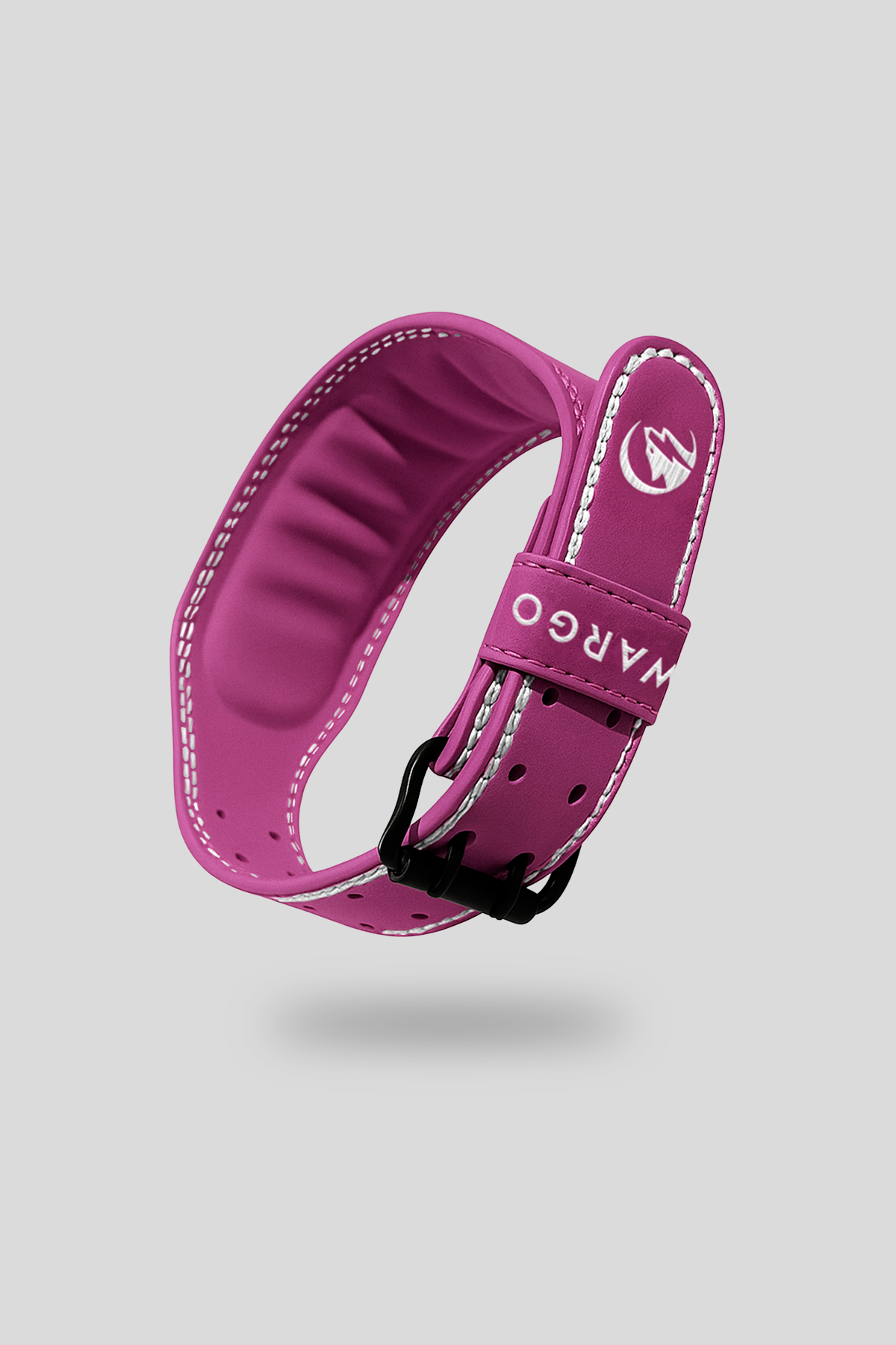 CINTURÓN PARA GYM MICRO FIBRA 5MM - MAGENTA