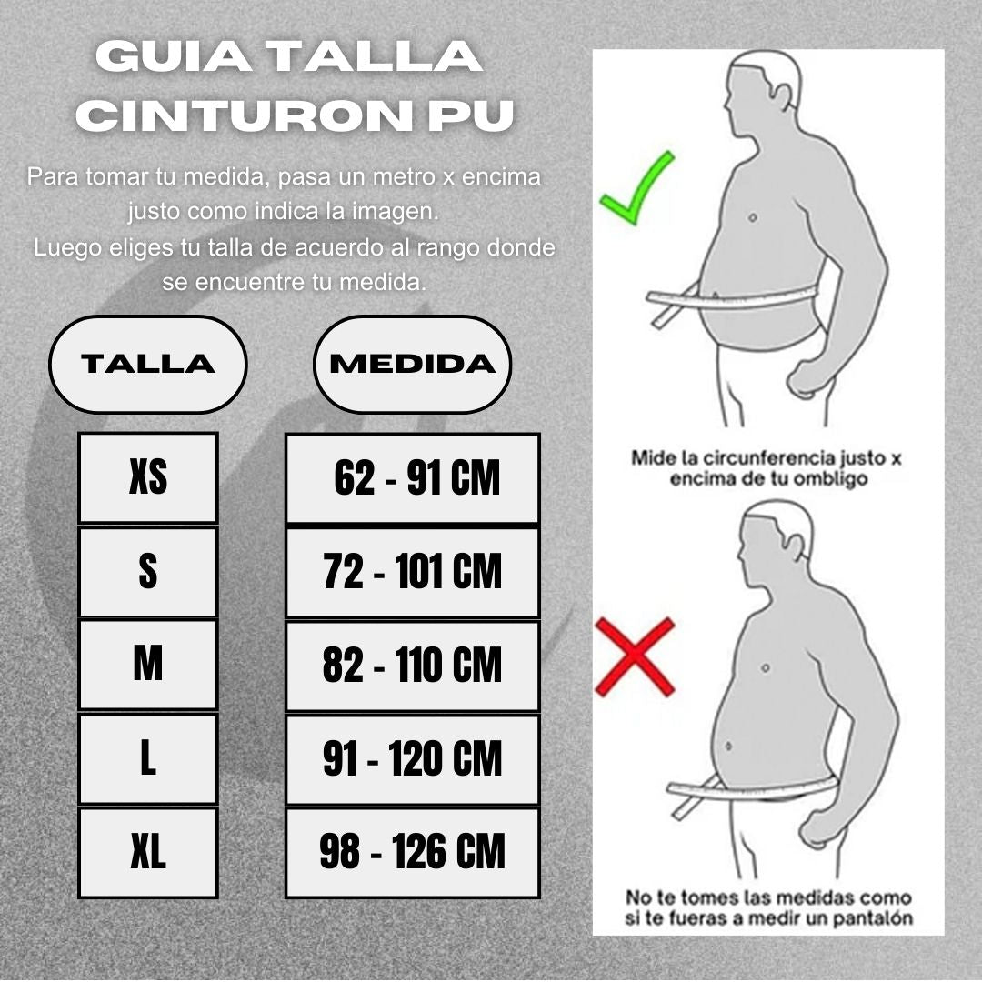 CINTURON PARA GYM CUERO PU