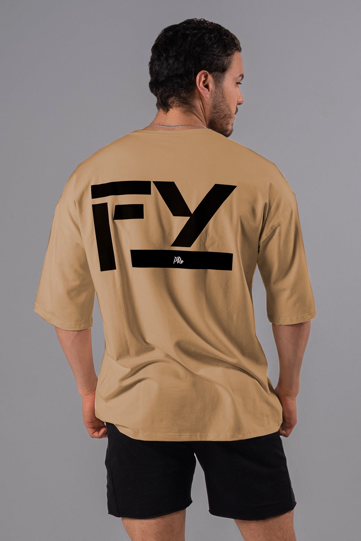 CAMISETA OVERSIZE FYP - BEIGE