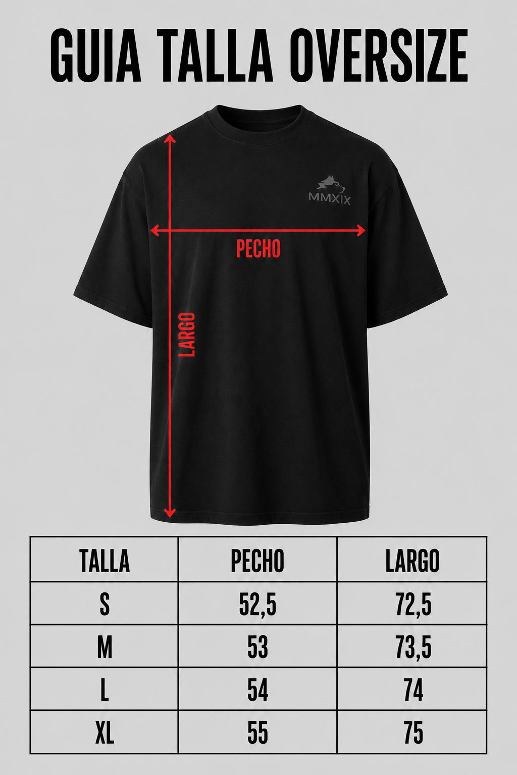 CAMISETA OVERSIZE ESSENTIAL RUGIDO - NEGRO