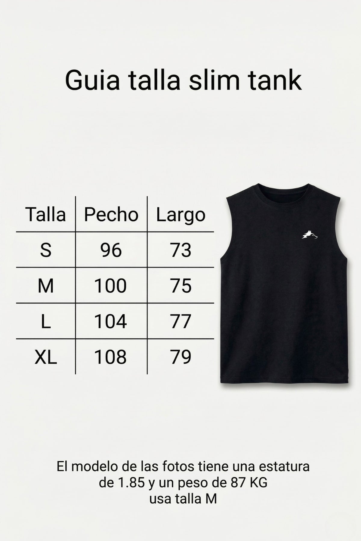TANK SLIM ESSENTIAL - NEGRO