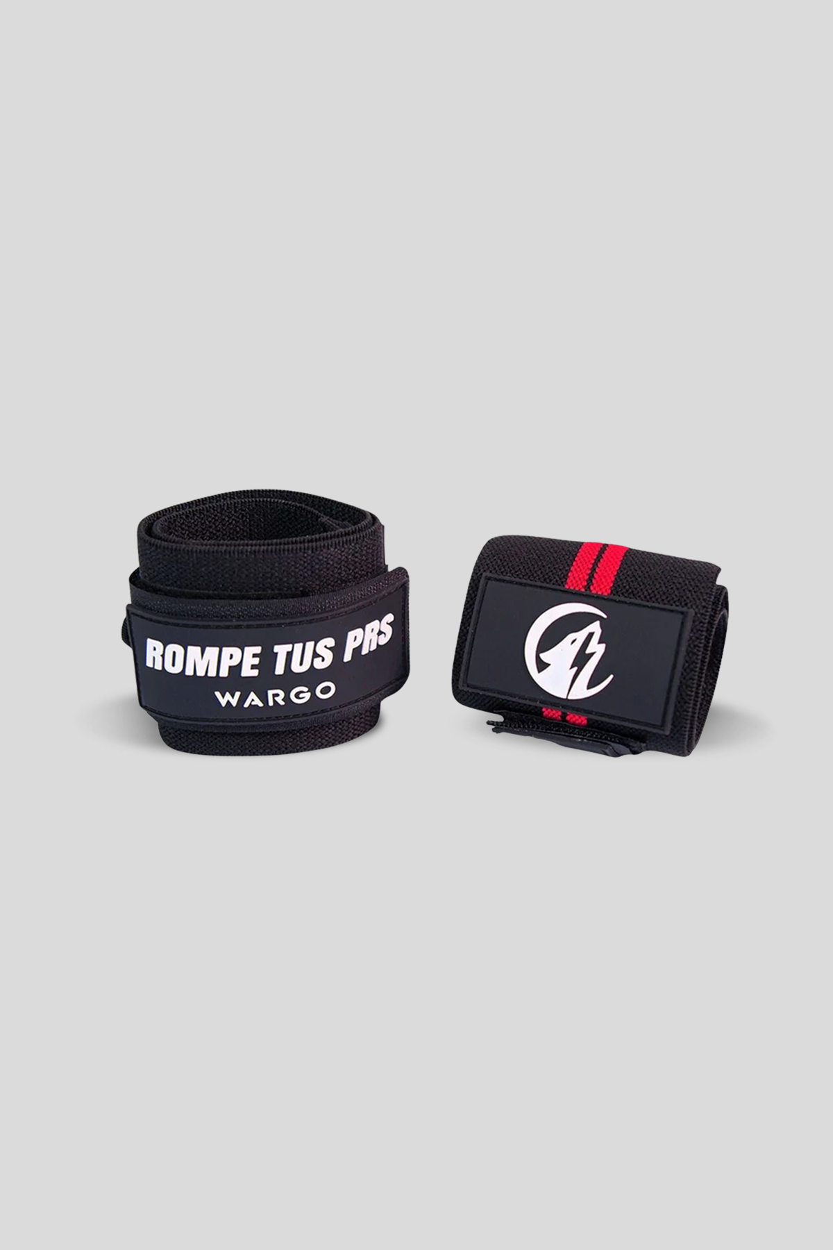 MUÑEQUERAS PARA GYM - BLACK RED STRIPE