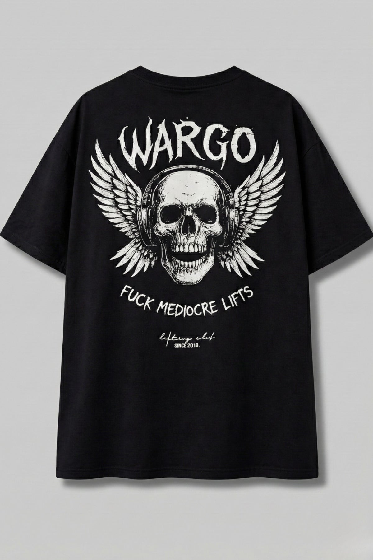 CAMISETA OVERSIZE CALAVERA 12/25 - NEGRO