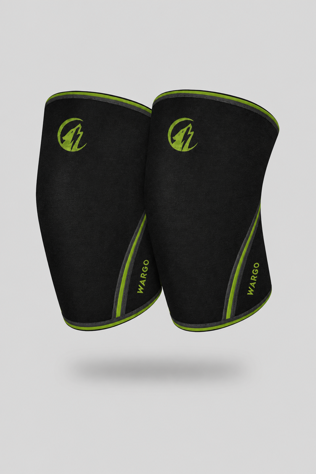 RODILLERAS 7 MM GYM - NEGRO/VERDE MILITAR