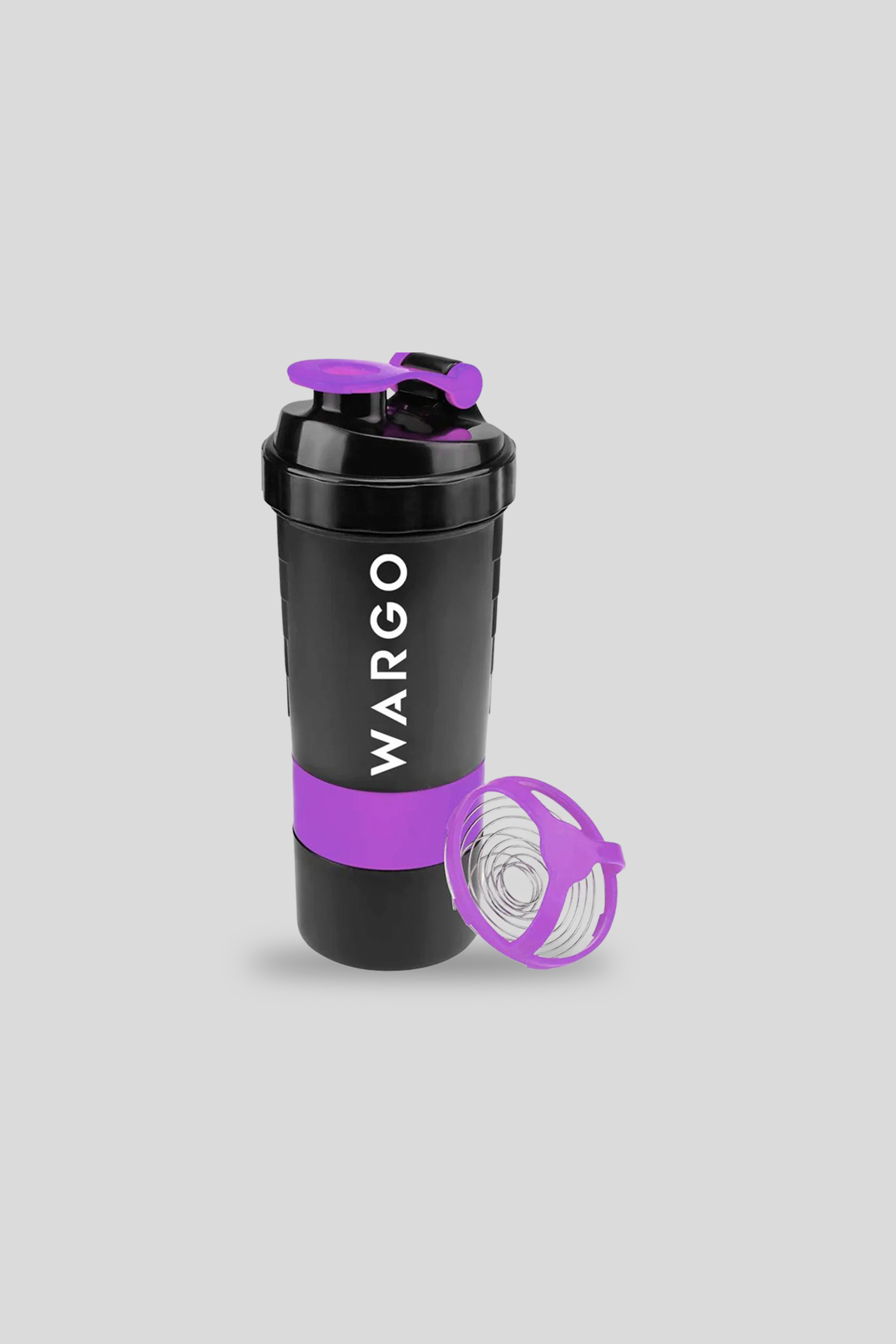 SHAKER CON COMPARTIMIENTOS - PURPURA