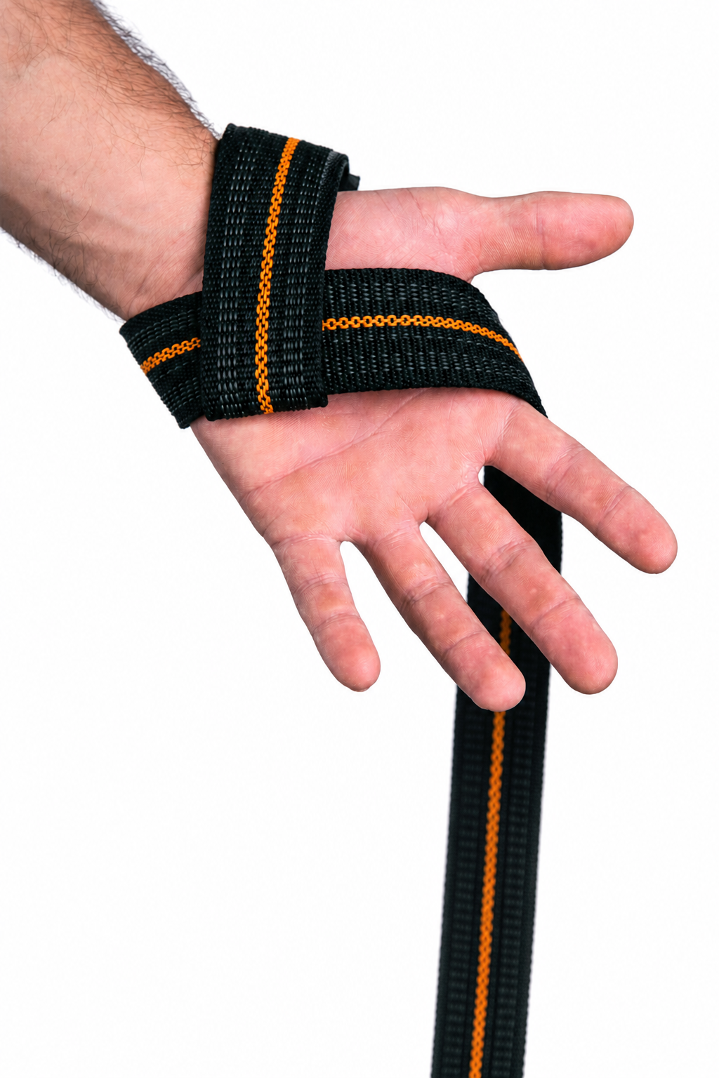 STRAPS CLÁSICOS GYM - NEGRO / NARANJA