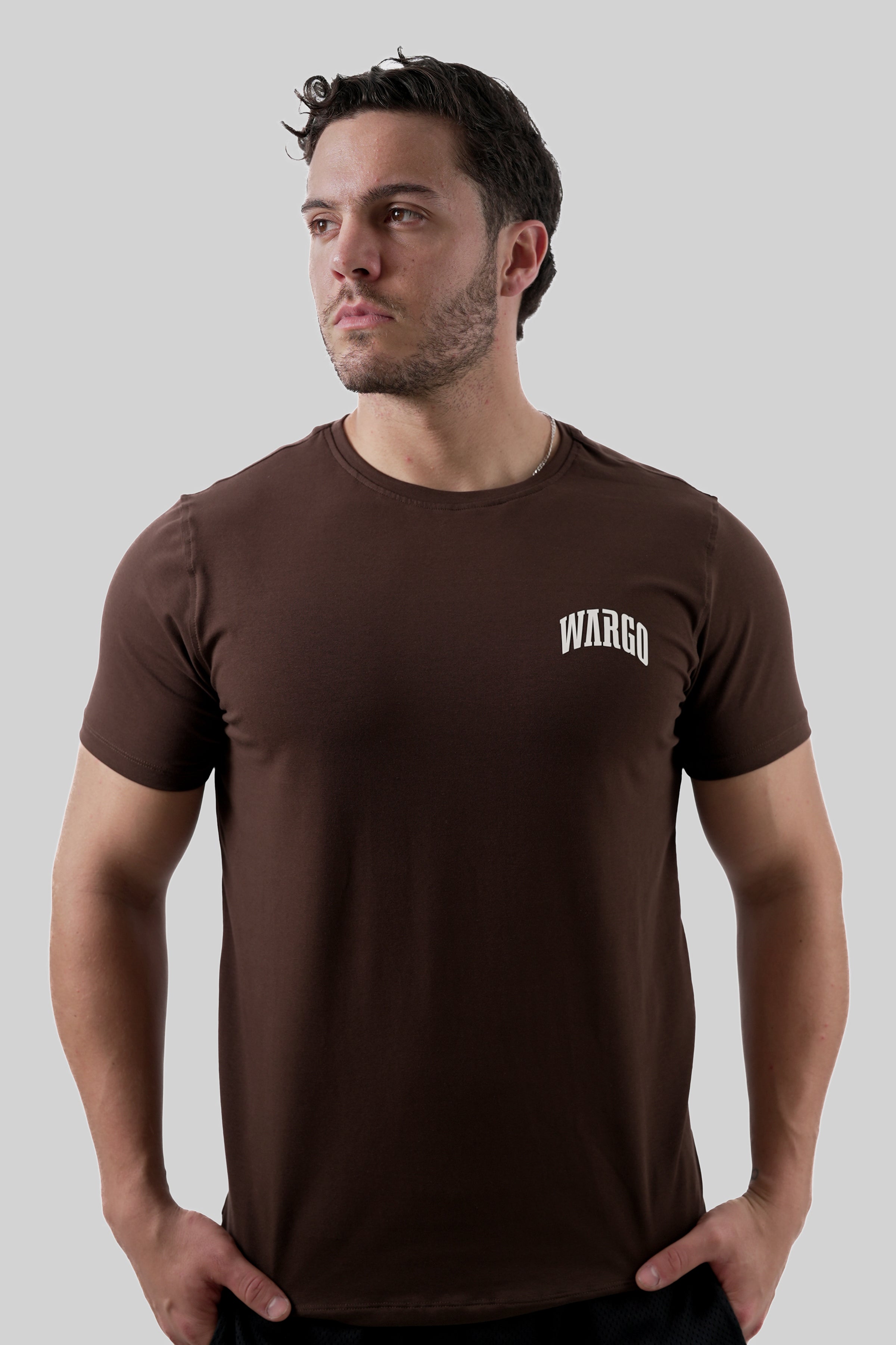 CAMISETA SLIM TEE 12/25 - CAFÉ