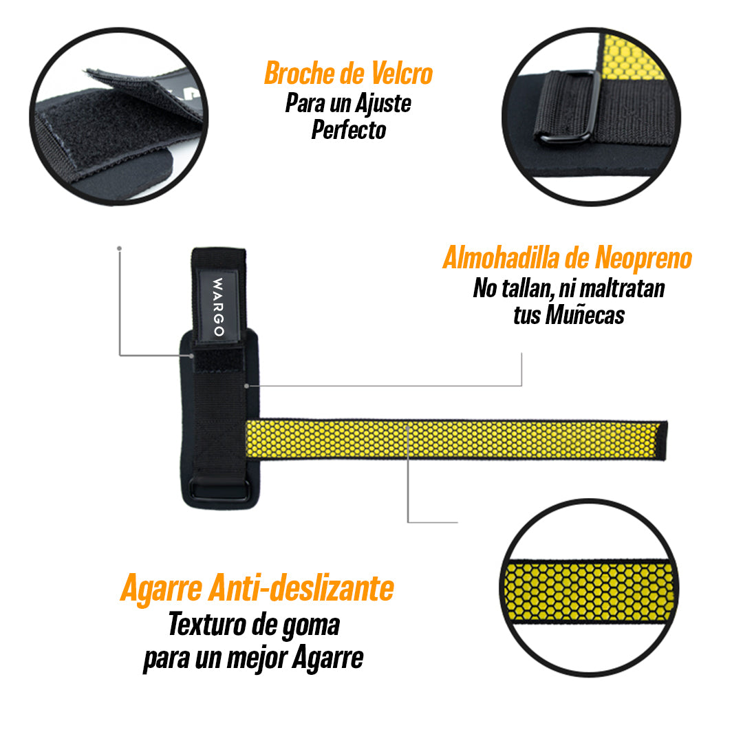 STRAPS PARA GYM PERFORMANCE - GRIS