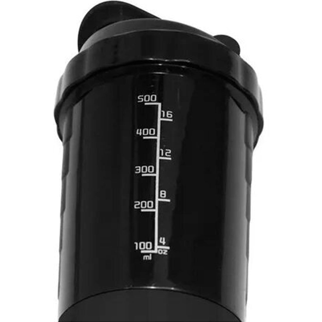 SHAKER CON COMPARTIMIENTOS - NEGRO