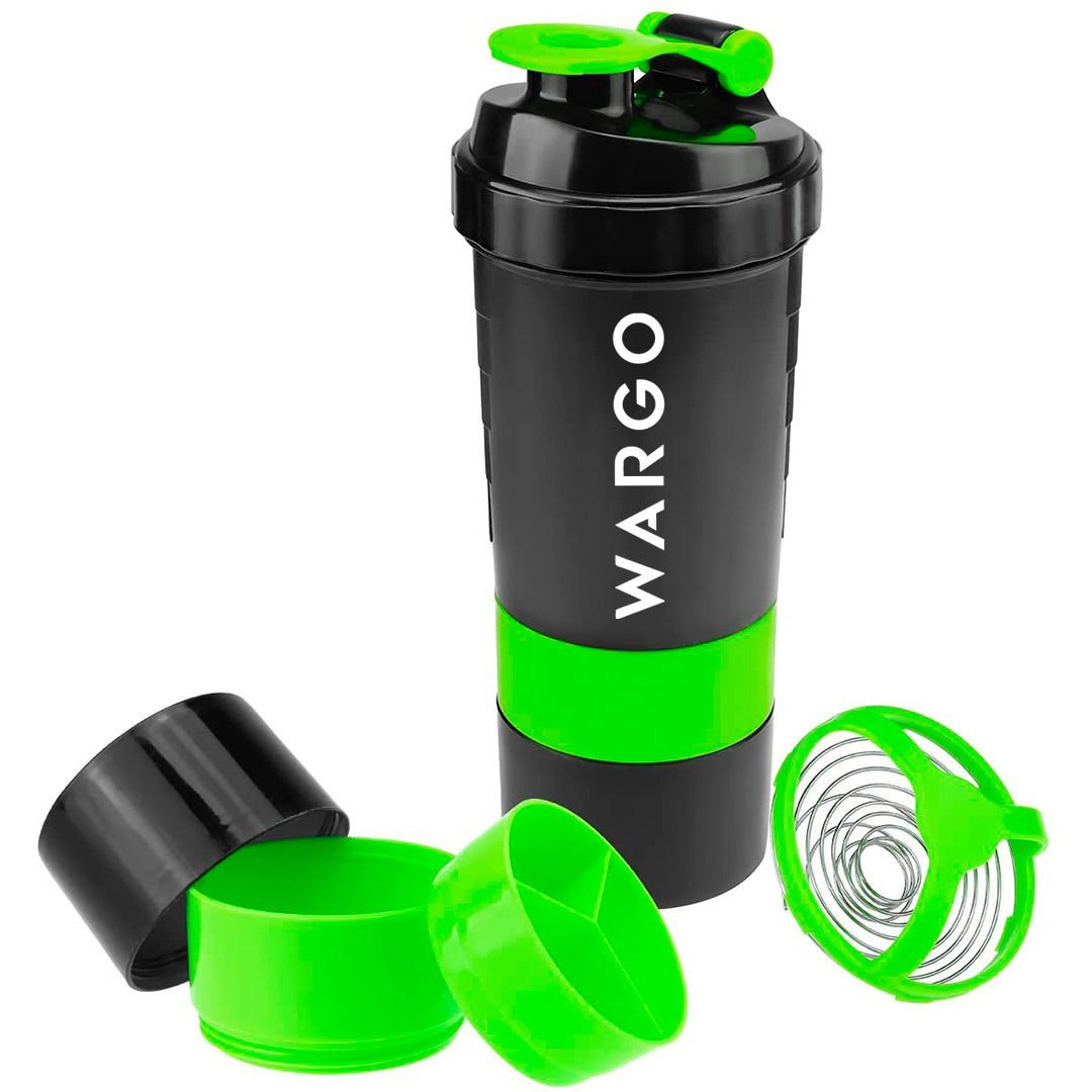 SHAKER CON COMPARTIMIENTOS - NEGRO