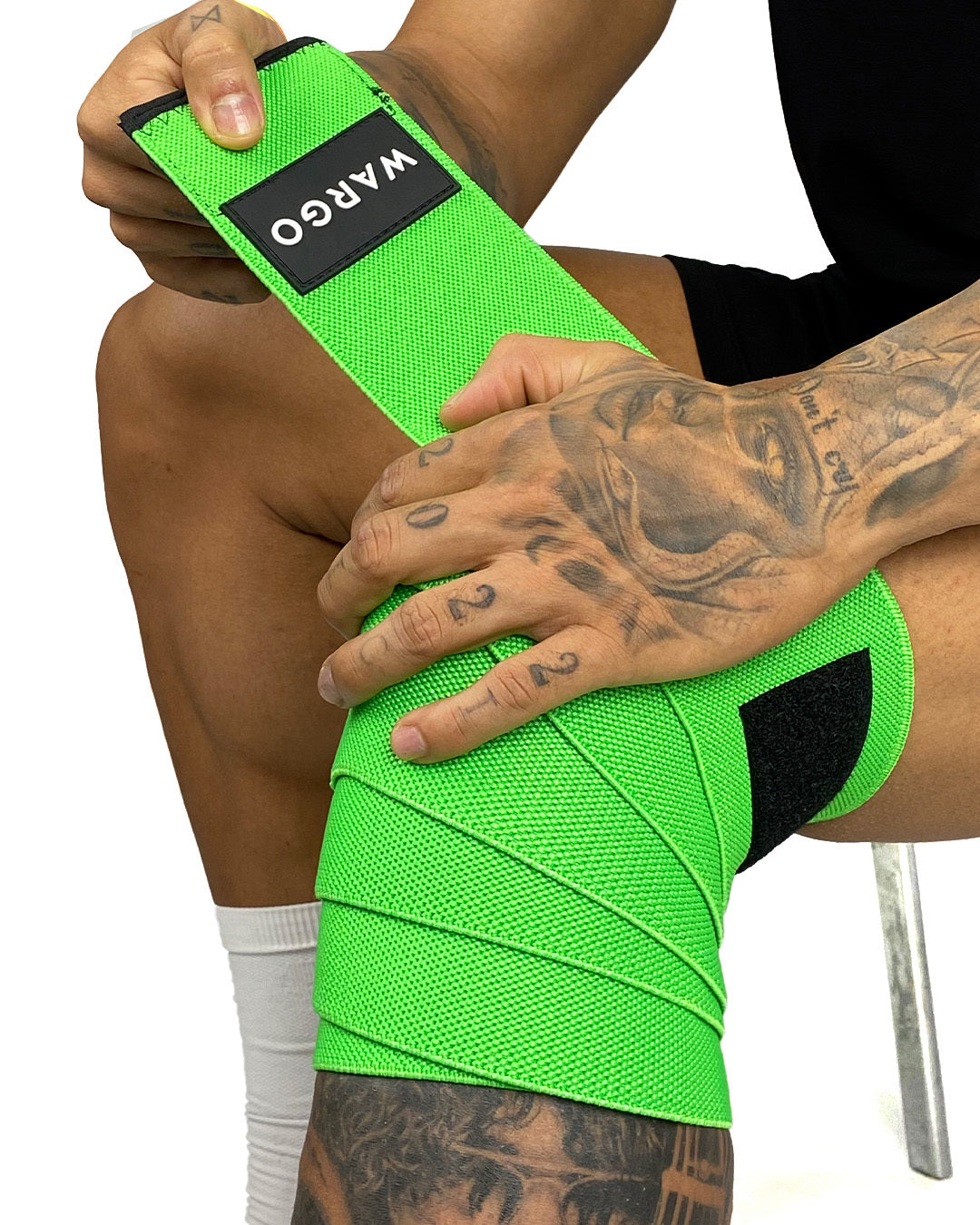 VENDAS RODILLA PARA GYM - NEON GREEN