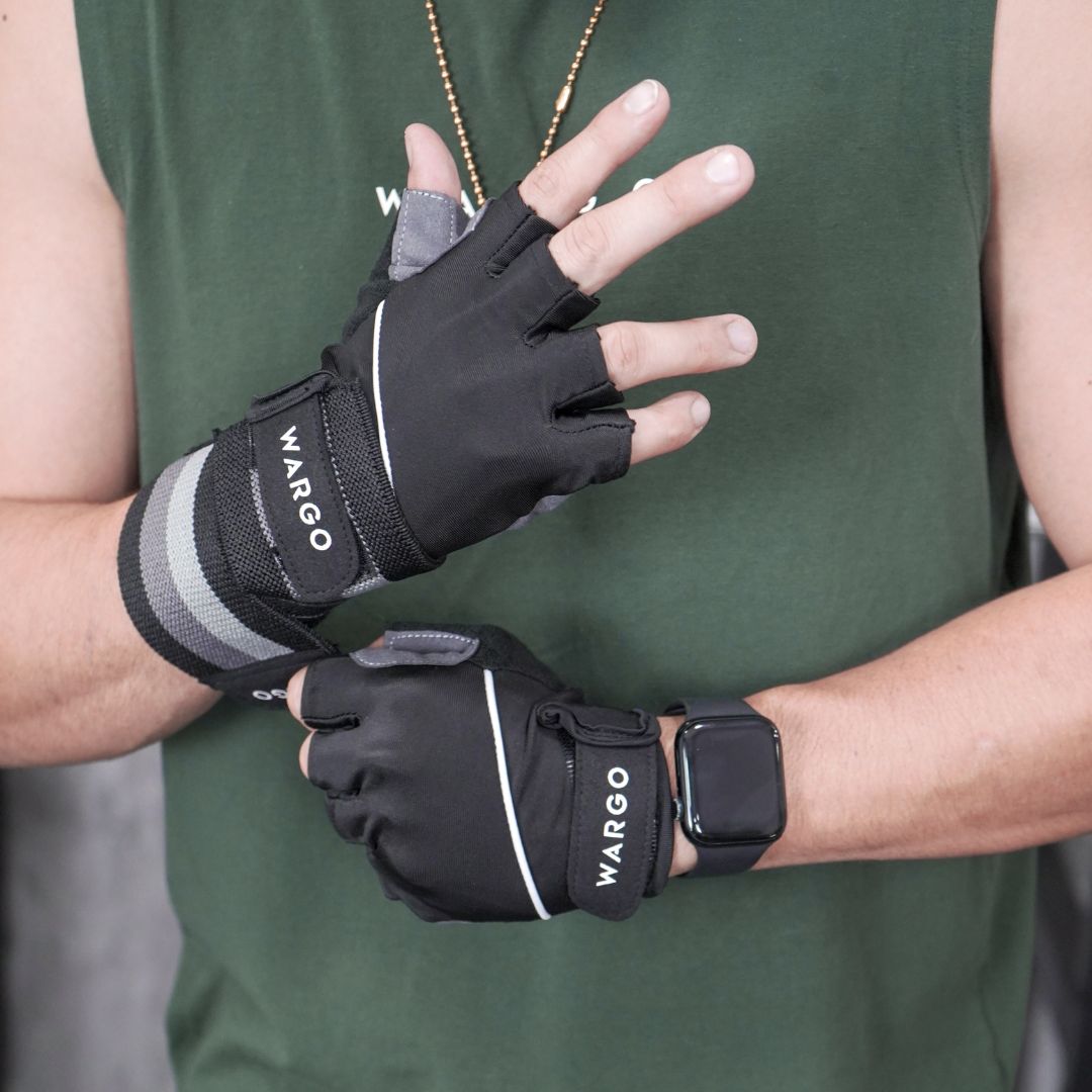 GUANTES PARA GYM CON MUÑEQUERA REMOVIBLE