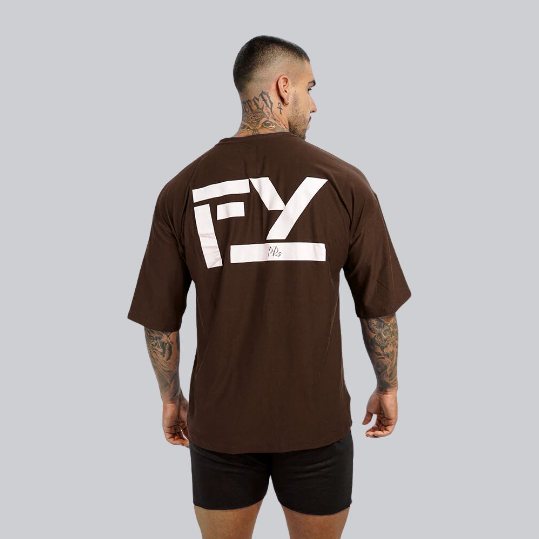 CAMISETA OVERSIZE FYP - BROWN