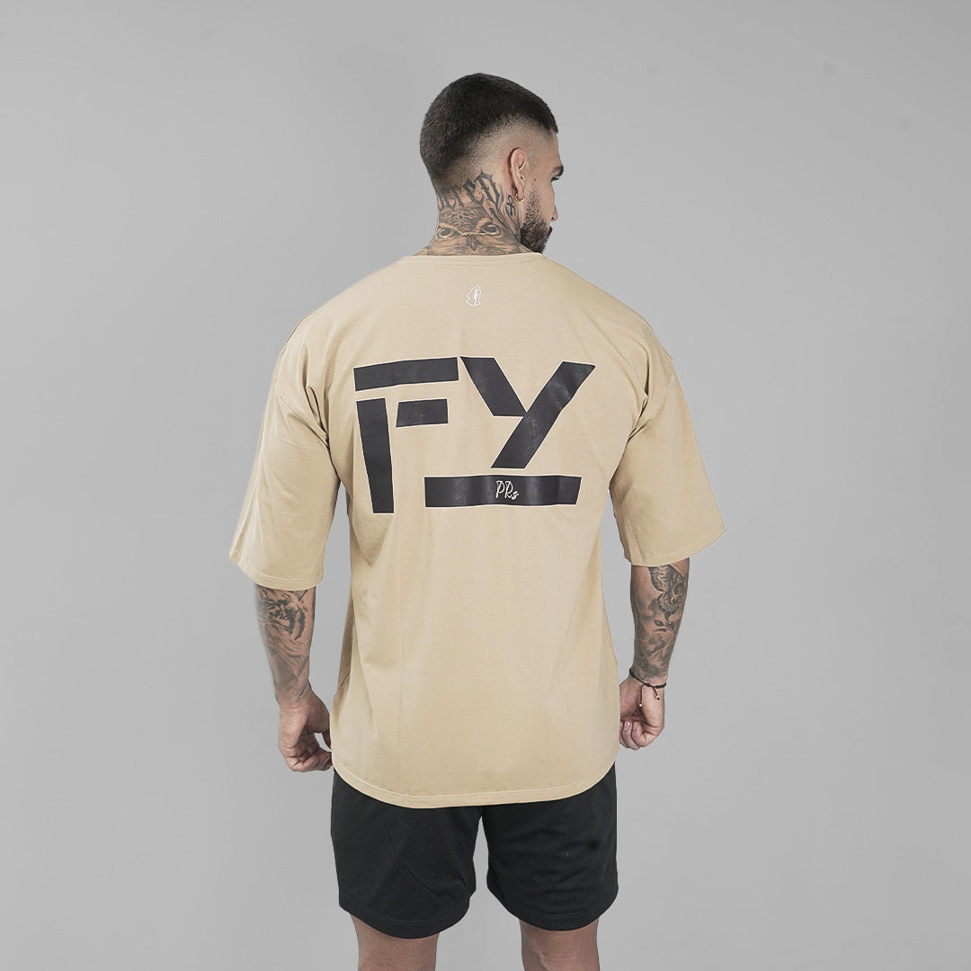 CAMISETA OVERSIZE FYP - BEIGE