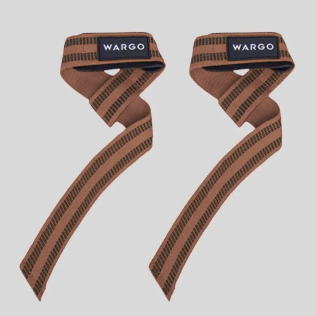 STRAPS PARA GYM - BROWN-GRAY STRIPE