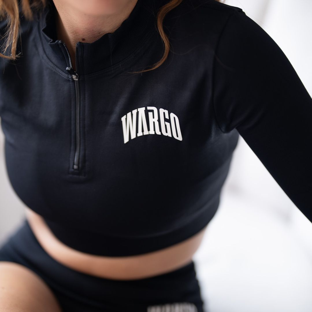 WARGO PERFORMANCE CROP TOP SLEEVE - BLACK