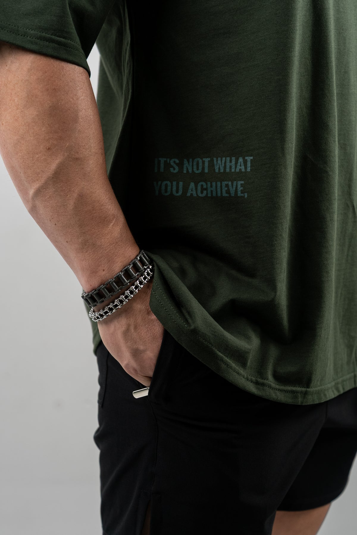 CAMISETA OVERSIZE LIFTING ESSENTIALS - VERDE