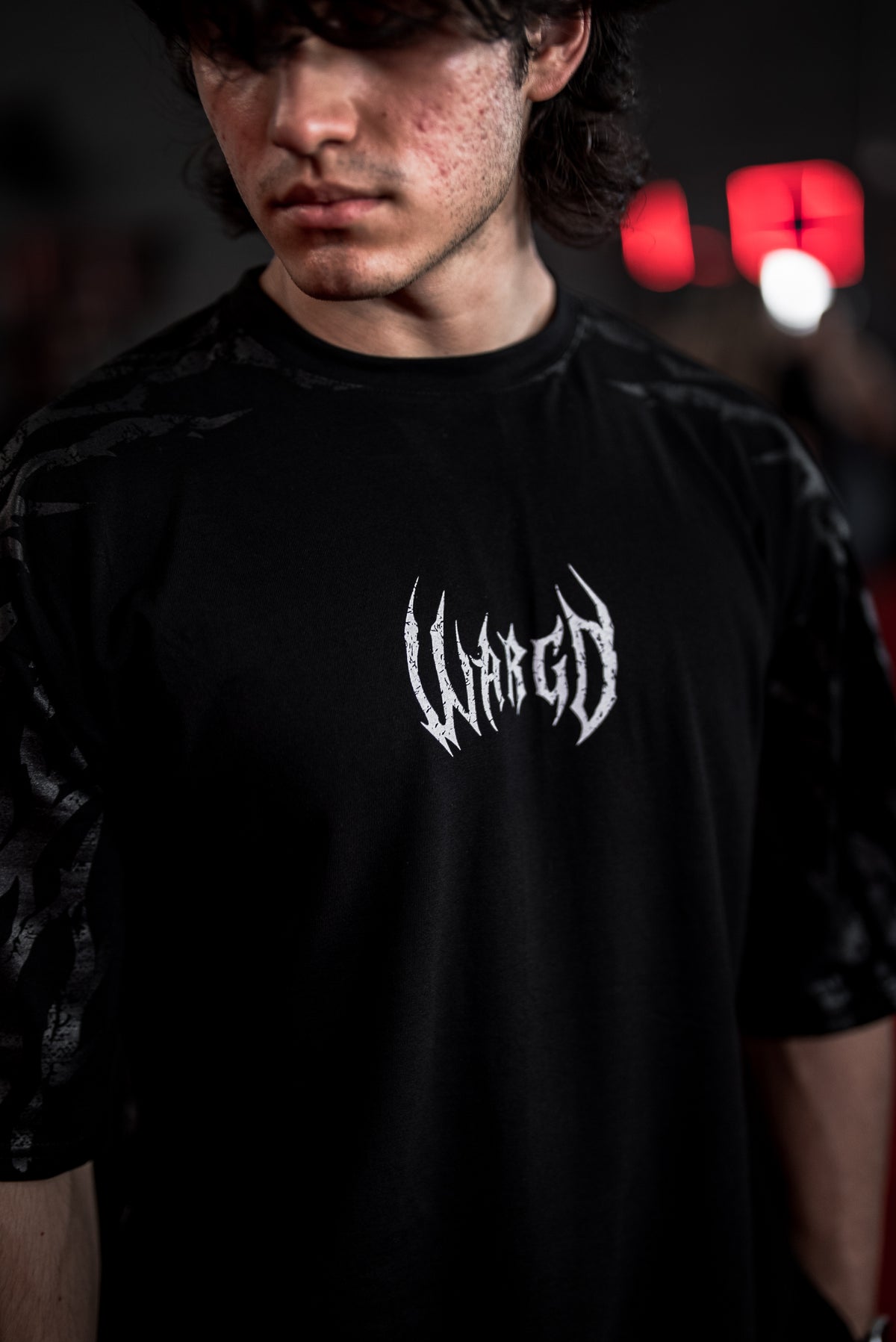 CAMISETA OVERSIZE FLAME ESSENTIALS - NEGRO
