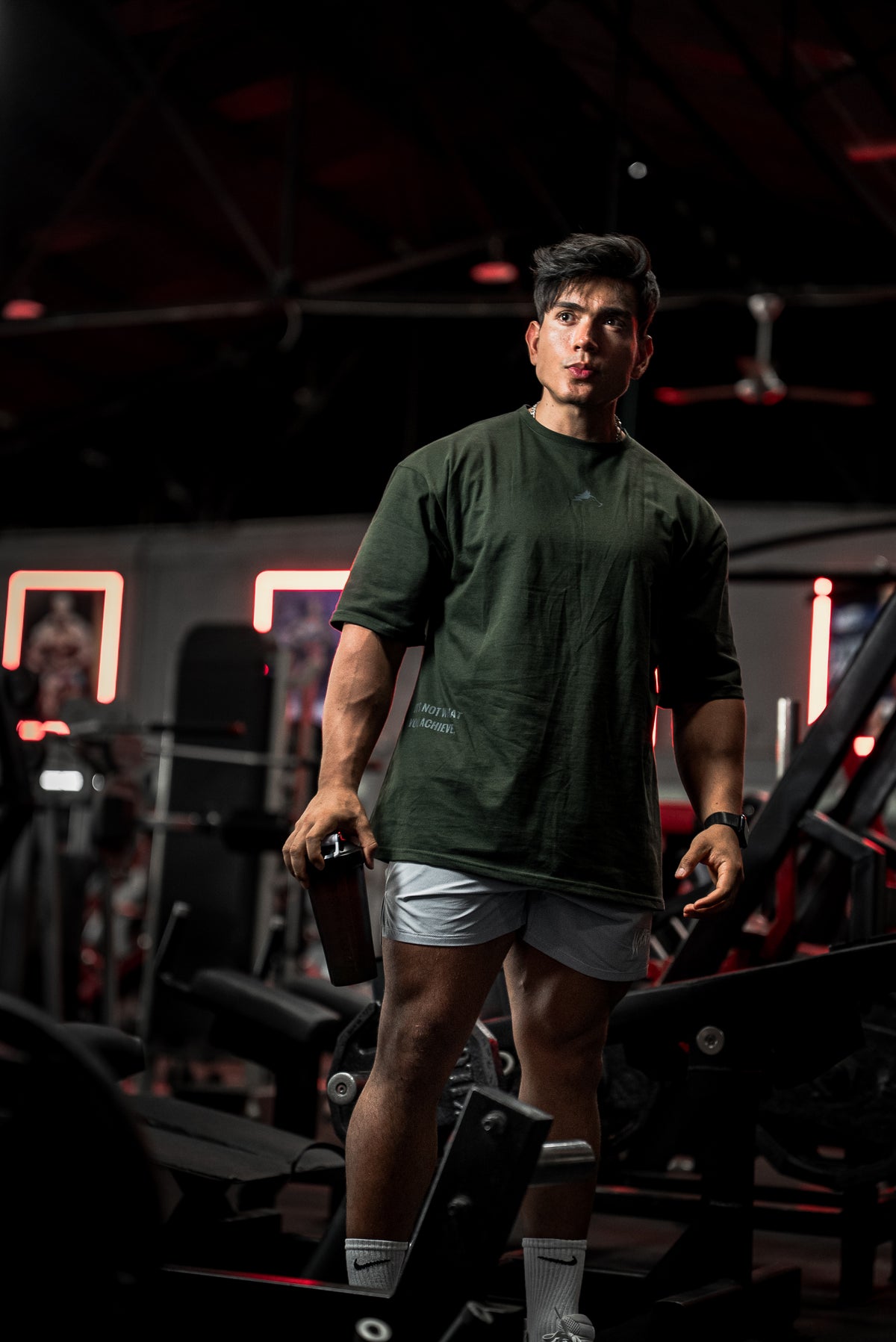 CAMISETA OVERSIZE LIFTING ESSENTIALS - VERDE
