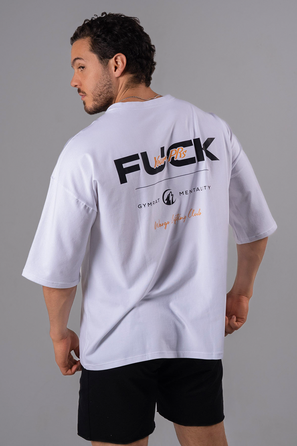CAMISETA OVERSIZE F*CK YOUR PRs - IVORY