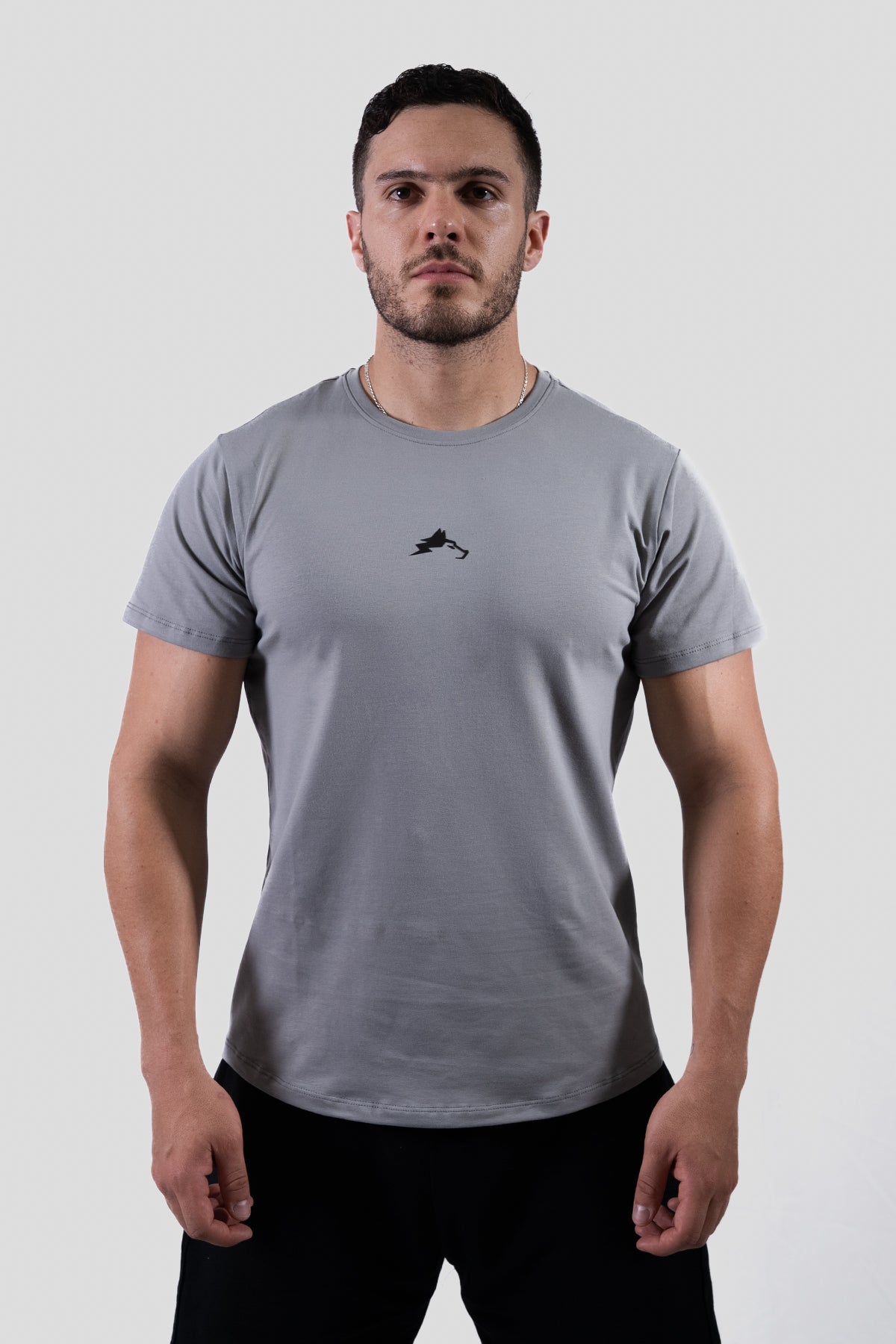CAMISETA SLIM TEE  ESSENTIAL - GRIS