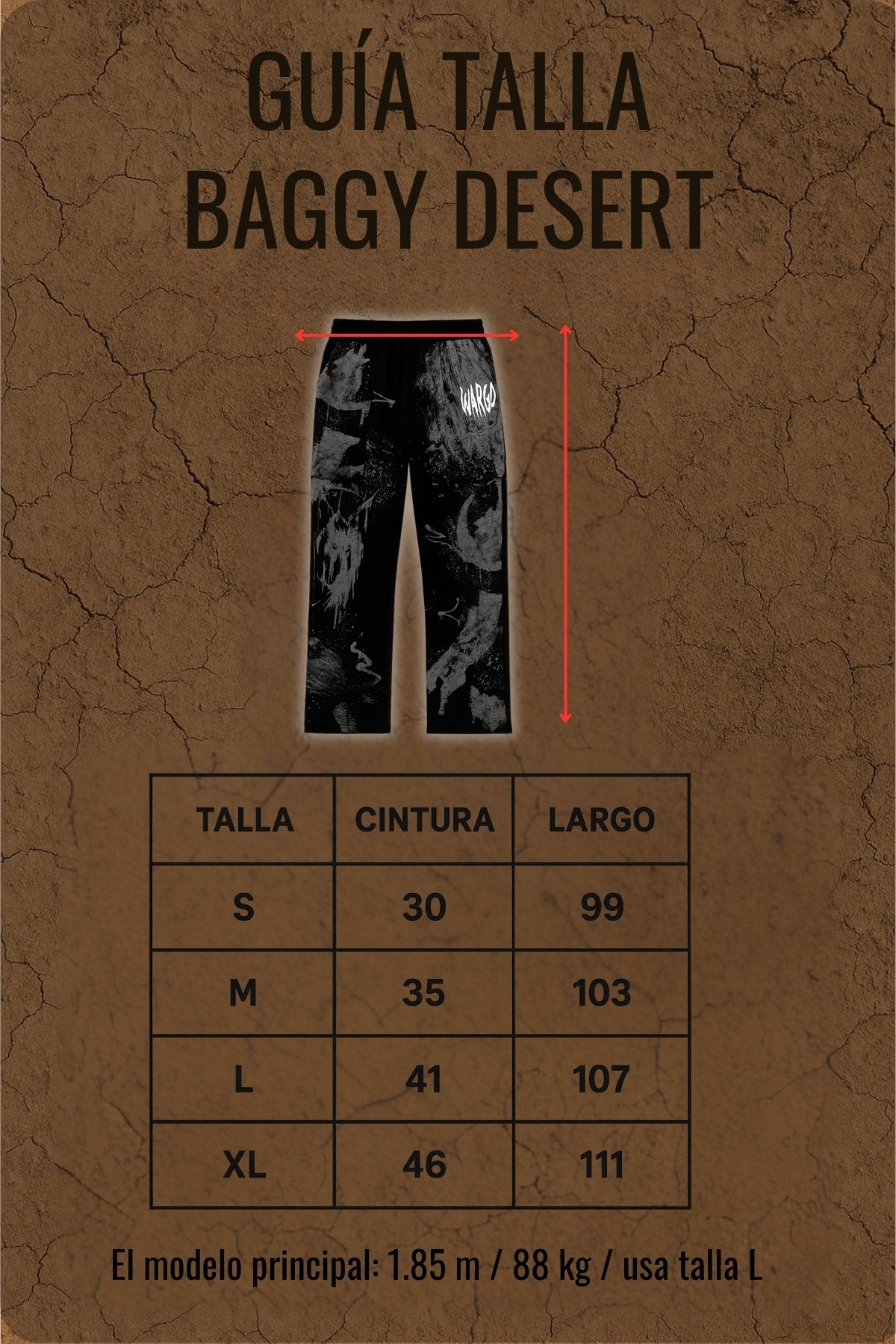 JOGGER BAGGY DESERT - AZUL