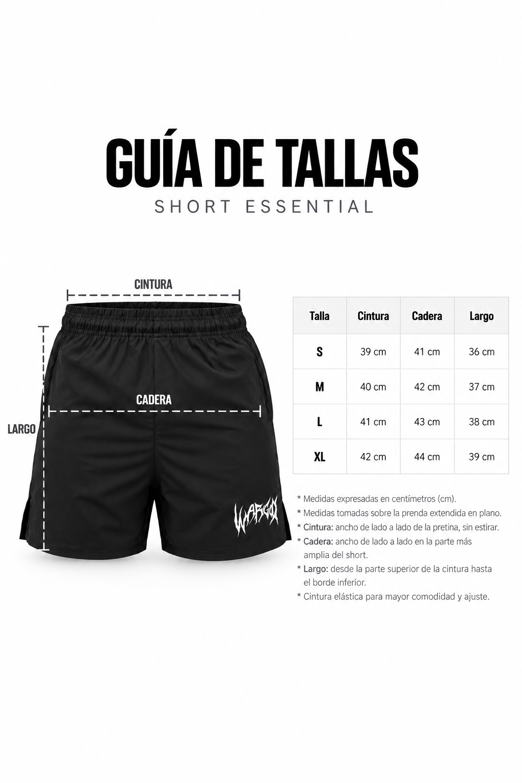 SHORT ESSENTIALS - AZUL