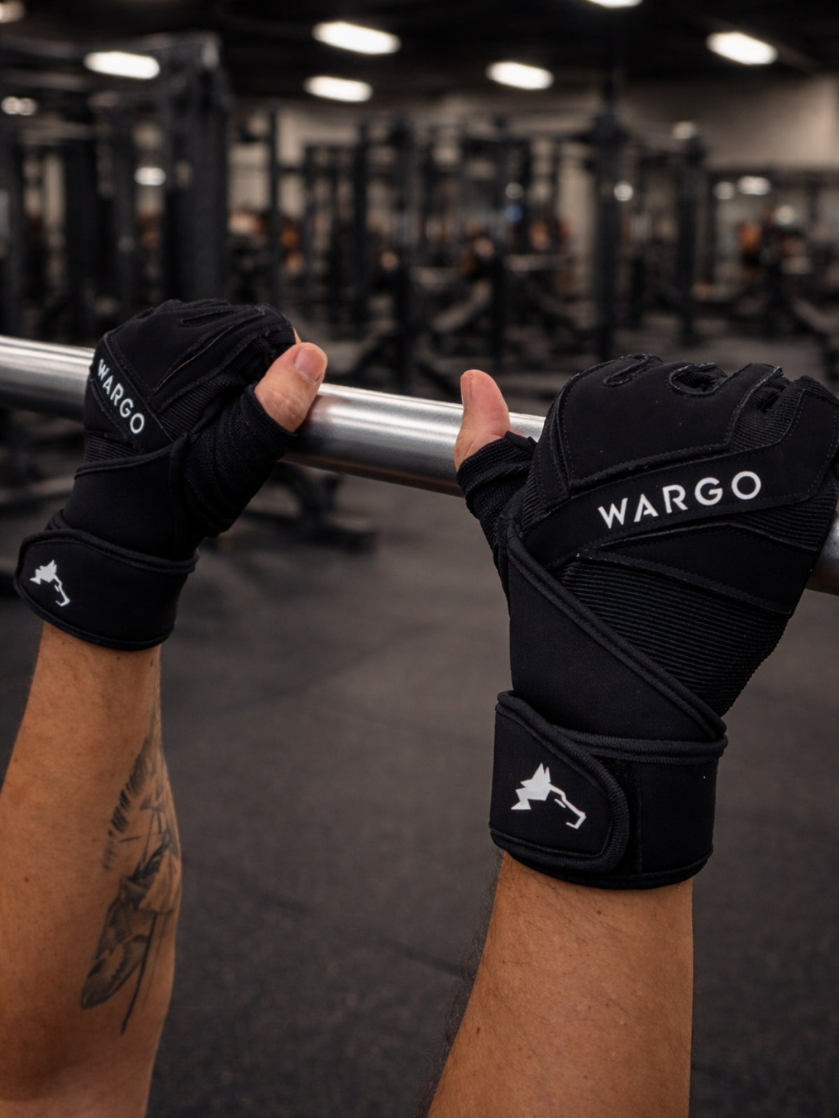 GUANTES PARA GYM - GORILA GLOVES - NEGRO