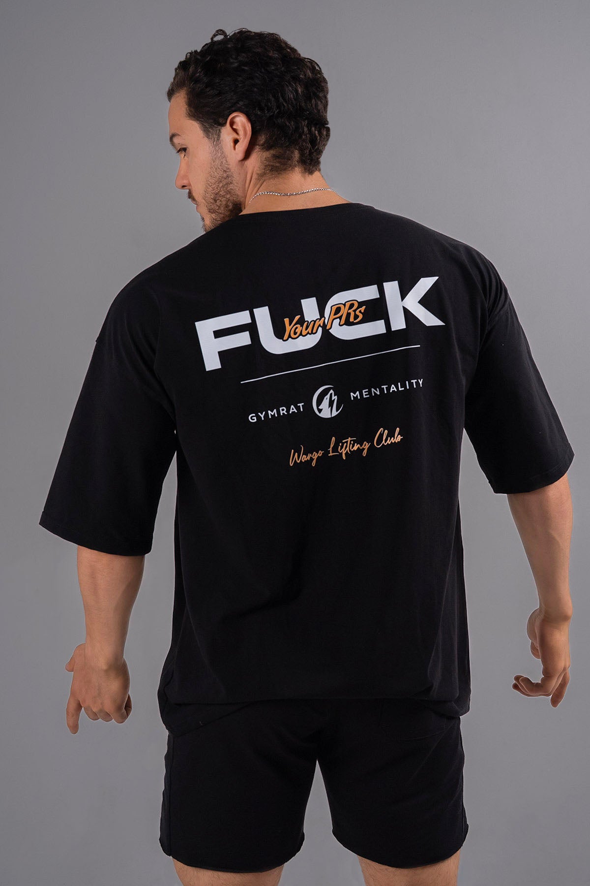 CAMISETA OVERSIZE F*CK YOUR PRs - BLACK