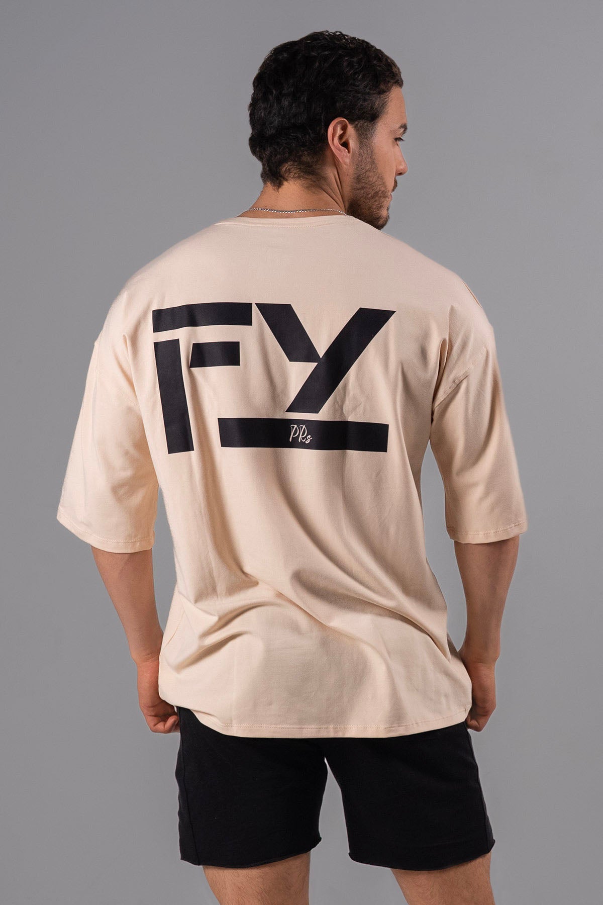 CAMISETA OVERSIZE FYP - CREAM