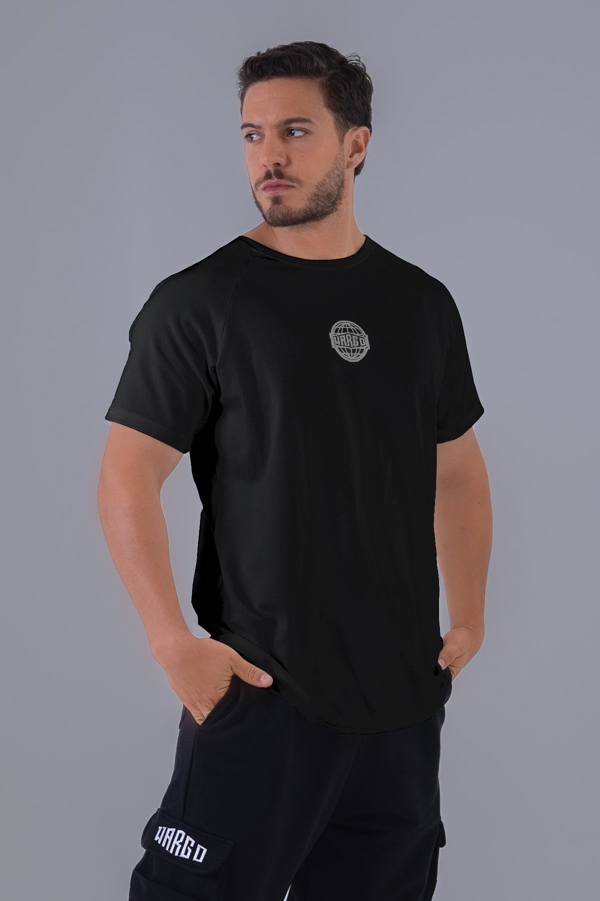CAMISETA RANGLAN FRONTIER - NEGRO