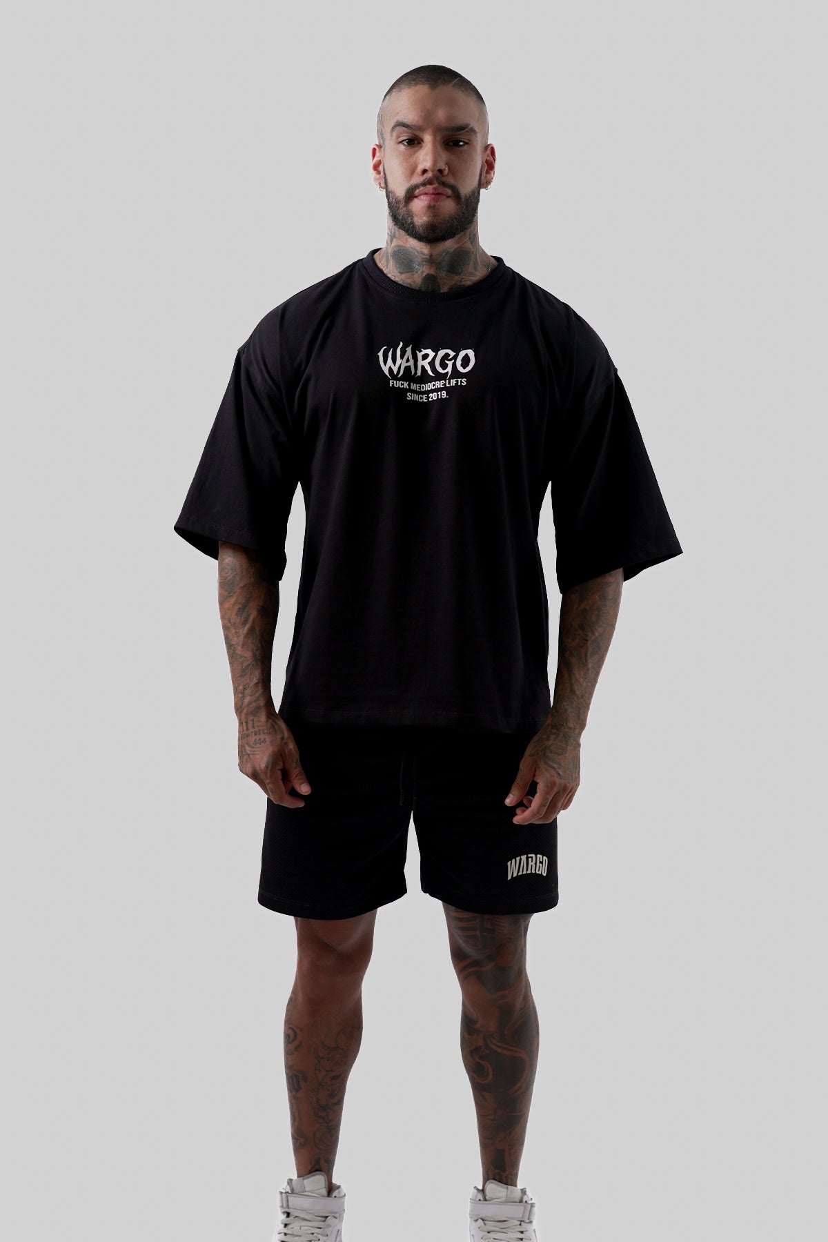 CAMISETA OVERSIZE CALAVERA 12/25 - NEGRO