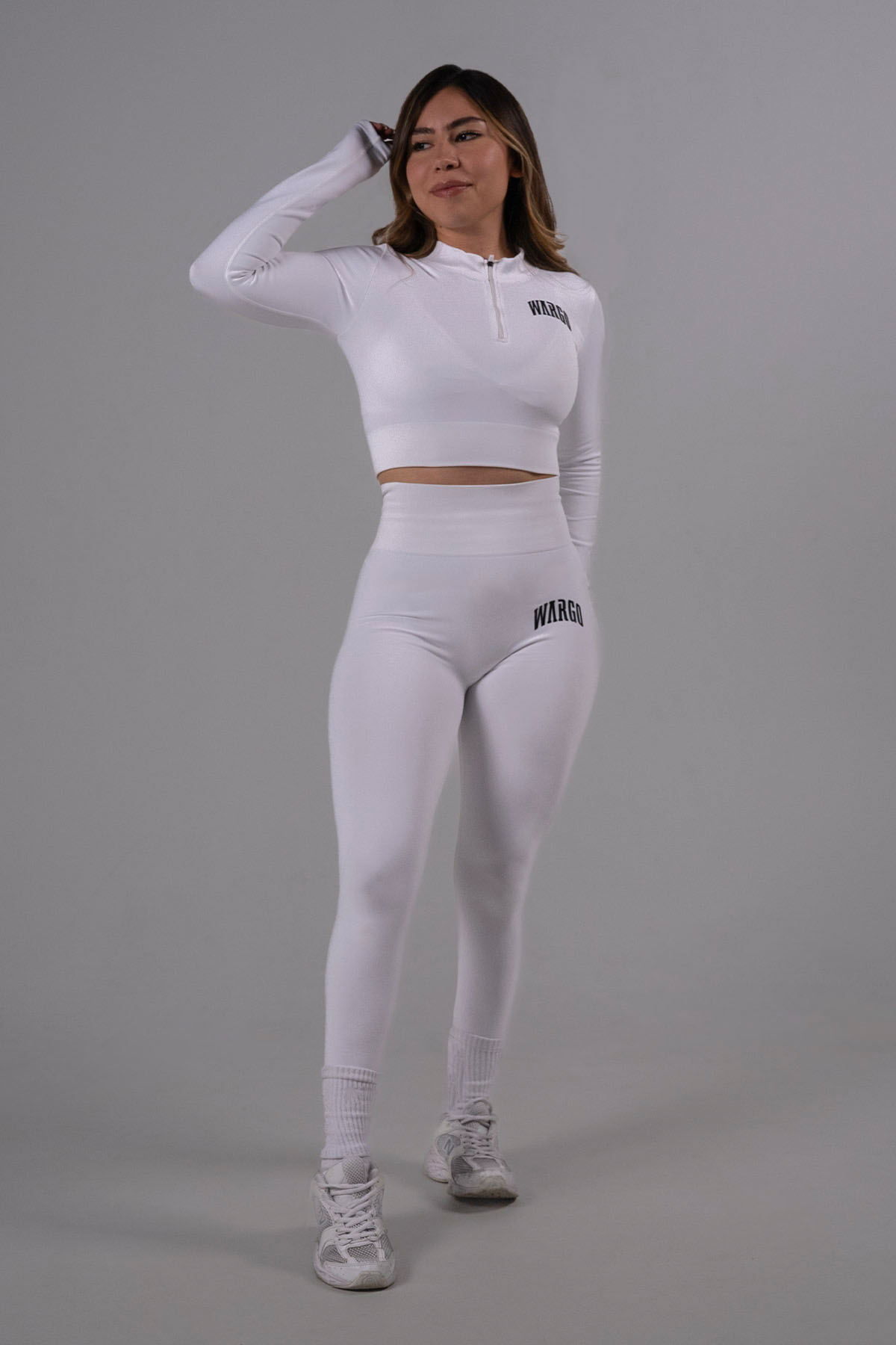 WARGO PERFORMANCE CROP TOP SLEEVE - WHITE