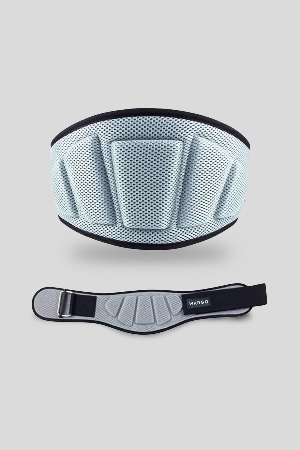 CINTURÓN PARA GYM DE NEOPRENO - GRIS